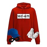 Hoodie Panzerknacker Herren Deluxe+ Kostüm-Set Wunschnummer Karneval JGA XS - 5XL Fasching JGA Party Sitzung, Größe:L, Logo & Set:Standard-Nr./Set komplett (167-761/Hoodie+Cap+Maske+Handschuhe)