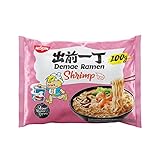 Nissin Demae Ramen – Shrimp, 10er Pack, Instant-Nudeln japanischer Art, mit Shrimp-/Crevetten-Geschmack und asiatischen Gewürzen, schnell und einfach zubereitet, asiatisches Essen (10 x 100 g)