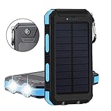 Tianbi Solar Charger, 20000mAh Solar Power Bank,Portable Compass Charger Fast Charge External Battery Pack,Solar Battery Pack with Import Protection IC
