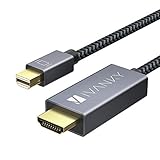 iVANKY Mini DisplayPort auf HDMI Kabel [geflochtenes Nylon] Thunderbolt zu HDMI Kabel geeignet für MacBook Air/Pro, Surface Pro, Monitor, Projektor und weiter - 2M