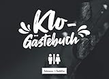 Klo-Gästebuch I ankreuzen & ausfüllen: WC Klobuch für Gäste als Eintragbuch & Geschenkidee zur Haus & Ferienwohnung Einweihung I Kloordnung I lustige ... I 21x15 cm I Schwarz Weiß I Wassertrop