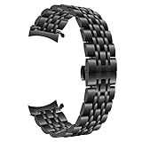 TRUMiRR Armband kompatibel Für Gear S3 Armband, 22mm Edelstahl Armband Curved End Uhrenarmband Schmetterling Schnalle Armband für Samsung Gear S3 Classic/F