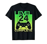 Level 24 Complete Geburtstag, 24 Jahre Gaming camouflage T-S
