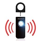 ERABOS® | Taschenalarm T1000 | Geprüftes Premium Modell | mit Stroboskop LED Blitzlicht-Signal | Panik Alarm | Schrillalarm | Notfallalarm für die ganze F