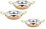 CasaXXl 3er Set Kupferpfanne türkisch aus massivem Kupfer - traditionelle Eierpfanne im Pfannen Set mit 14 cm, 16 cm & 18 cm D