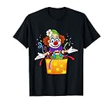 Lustiges Karneval Clown in Kiste Kostüm Faschings T-S