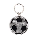 Gruss und Co 45960 Reflektor Fußball, Schwarz, Weiß, Grün Anhänger, Kunststoff, Metall, Länge Ring 9,5 cm, Breite 5,5