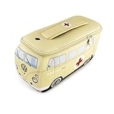 BRISA VW Collection - Volkswagen T1 Bulli Bus 3D Universal-Schmink-Kosmetik-Kultur-Reise-Hausrats-Tasche-Mäppchen-Beutel (Ambulance/Neopren)