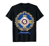 Athens T-Shirt Wappen Tee Flagge Athenisch Griechenland Top Tee T-S