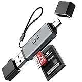 SD Kartenleser, uni USB Kartenleser, USB C Kartenleser, Micro SD Adapter, Kartenlesegerät USB Typ C, kompatibel für MacBook Pro, MacBook, iPad Pro 2020/2018, Galaxy S20, Huawei P40