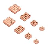Wivarra 2 Set KüHl KKRper Metall Kupfer KüHl KKRper Passives KüHl Kissen WWRme Ableitungs KüHler für Raspberry Pi 4 Modell B