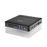 Mini-PC - lautlose CSL Narrow Box Ultra HD Compact v2 / 128GB / Win 10 - Silent-PC mit Intel-CPU 4X 2500MHz, 128GB M.2 SSD, 4GB RAM, Intel UHD600, AC WLAN, USB 3.1, HDMI, Bluetooth, Windows 10