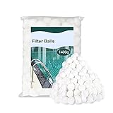 KWODE Filter Balls, Filterballs für sandfilteranlagen 1400g Filterbälle ersetzen 50 kg Filtersand für Pool Sandfilter, Schwimmbad, Filterpumpe, Aquarium S