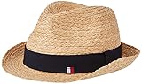 Tommy Hilfiger Herren Straw HAT Hut, Natürlicher Stroh, Einheitsgröß