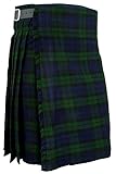 Schottischer Kilt, klassischer Rock Kleid Highland - Blackwatch, W30