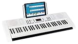 Funkey 61 Edition Keyboard (128 Sounds, 128 Rhythmen, 10 Demo Songs, Netzteil, Notenständer) weiß