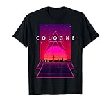 Köln Skyline 80s 90s Vaporwave Aesthetic Retro Design T-S