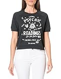 Superdry Womens Workwear Cropped Sweat Crew T-Shirt, Washed Black, M