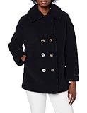 Scotch & Soda Maison Damen Zweireihige Teddy-Jacke Jacket, Night 0002, S