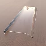 Refue Vordach Überdachung Haustürvordach Tiefe 40cm, Vordach für Haustür, Türdach, Außentür,Garten, Kleine Größe, leich (Color : Clear, Size : 40x80cm/15.7x31.5inch)