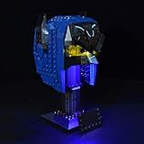 WWEI Led Beleuchtungsset für 76238 Classic TV-Serie Batman Helmet, Led Licht mit Batteriebox, Kompatibel mit Lego(Kein Lego Bausatz)