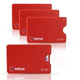 WallTrust RFID Schutzhülle für Kreditkarten, Plastik, TÜV, 3er Set, R