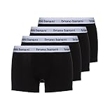 bruno banani Herren Unterhosen Snazzy (4er Pack) Schwarz Larg