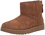 UGG Damen Classic Mini Logo Zip Klassischer Stiefel, Chestnut, 39 EU