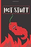 Hot Stuff Ghost Chili Notebook: Kawaii Chili Gift Lined Notebook
