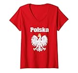 Damen Polen Tshirt Trikot Polska Kinder Damen Herren 2021 T-Shirt mit V