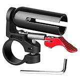 Fahrradklingel Mountainbike Retro Klingel laut mit Inbusschlüssel Kupferlegierung Fahrrad Klingel Ätherischer Knackiger Klang, Mini Fahrradglocke für 21-33 mm Lenker (schwarz)