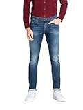 Lee Herren Jeans Jeanshose Stretch Denim Luke Slim Tapered Fit - Blau - Blue Diamond, Größe:W 36 L 32, Farbauswahl:Dark Diamond (CVFT)