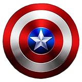 sookin Captain America Shield Aus Metall Verkleidung heldenhafte Rollenspiele Superheld Retro KostüM Schild Halloween füR Erwachsene und Kinder American Shield Bar Wanddek