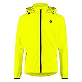 AGU GO Essential Regenjacke Damen & Herren, Fahrradjacke Wasserdicht & Winddicht, Atmungsaktiv, Reflektierend, Unisex, L, Gelb