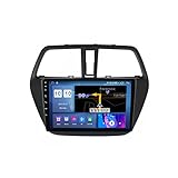 ZYRXRQCDZ Android Autoradio Stereo Head Unit Mit 9 Zoll Kapazitiver Touchscreen GPS Navigation Unterstützt Carplay USB WiFi Bluetooth FM Audio Player, Für Suzuki S-Cross 2012-2016,M600s 6g+128g