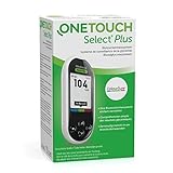 OneTouch Select Plus Blutzuckermessgerät in mg/dL: Set zur Blutzucker-Kontrolle mit 1 Messgerät + 10 Teststreifen + 1 Lanzettengerät + 10 Lanzetten im Etui (inkl. Batterien)