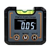 Digitaler Winkelmesser mit Wasserwaage - LCD Digital Winkelmesser Wasserwaage Wasserwaage mit Magnetfuß - Level Neigungsmesser Wink
