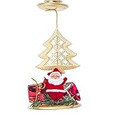 1 Stück Weihnachten Eisen Kerzenständer Gold Kerzenhalter Vintage Kerzenständer Ornament Dekoration Für Tabelle Kamin Weihnachtsfeierab