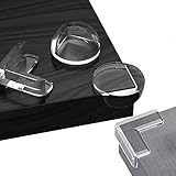 [20 Stück]Eckenschutz, Kantenschutz Baby, für Tisch und Möbel Ecken, Stoßschutz für Baby und Kinder, Transparent Weich, Geruchsneutral, Starke Haftung,rückstandslose Entfernung,Baby Eck