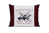 Beverly Hills Polo Club BHPC 009 Kissen, 2 Seiten, Baumwolle, 50 x 70 cm, Weiß/R