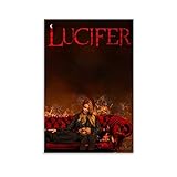 Lucifer Filmposter, TV-Sendung, Leinwanddruck, Schlafzimmer, Wandbild, modernes Familienzimmer, 20 x 30