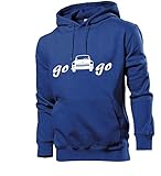 Generisch go Trabi go Männer Hoodie Sweatshirt Royalblau M