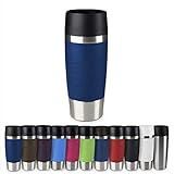 Emsa 513357 Travel Mug Classic Thermo-/Isolierbecher | Fassungsvermögen: 360 ml | hält 4h heiß/ 8h kalt | 100% dicht | auslaufsicher | Quick-Press-Verschluss | 360°-Trinköffnung | b