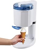 Gino Gelati GG-45W-Blue Creamy 4in1 Softeismaschine, Eismaschine, Frozen Yogurt-Milchshake Maschine, Flaschenkü