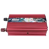 Asudaro 300W Wechselrichter DC 12V zu 220V AC Konverter AC Spannungswandler Auto Konverter Solar Outdoor Wechselrichter Autostecker Adapter Steckdose Ladegerät mit USB Autoadapter,