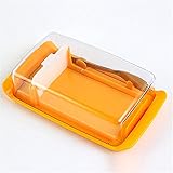 llddrz Butterdose Butterteller Durable Butter Dish Cheese Server Sealing Lagerhalter-Fach mit klaren Abdeckungen Küche Geschirr for Home Schneiden von Lebensmitteln Butterkasten Butter C