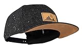 Jumping Bird Snapback Cap für Damen und Herren - Baseball Mütze verstellbar stylisch und hochwertig als Accessoire für jedes Outfit, Dunkelgrau, Einheitsgröß