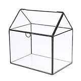 Baoblaze Glas Terrarium, Geometrisches Glasterrarium, Deko Pflanzgefäß, Pflanzer Tischplatte, Dekorative Blumentopf für Sukkulenten Farne Moose - durchsichtig, 155*110*163MM