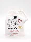 Hochzeitsgeschenk für Brautpaar Geschenkverpackung Geld-Geschenk Hochzeit Wunschname Heiratsdatum Hochzeitstag Ehering