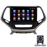 LWYJ Android 10 Autoradio Mit Navi Für Jeep Cherokee, Unterstützt WLAN Bluetooth MirrorLink WiFi SWC FM 10.1 Zoll Bildschirm Mit Rückfahrkamera,4+64G